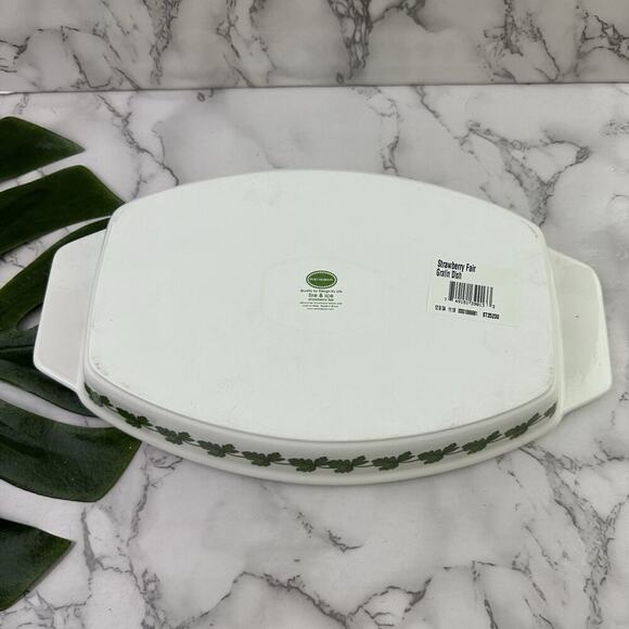 Portmeirion Strawberry Fair Fire Ice Gratin Baking Dish New Elsanta Fruit - Picture 5 of 6